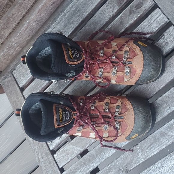 Asolo Shoes Asolo Red Gortex Hiking Boots Women 9 Poshmark